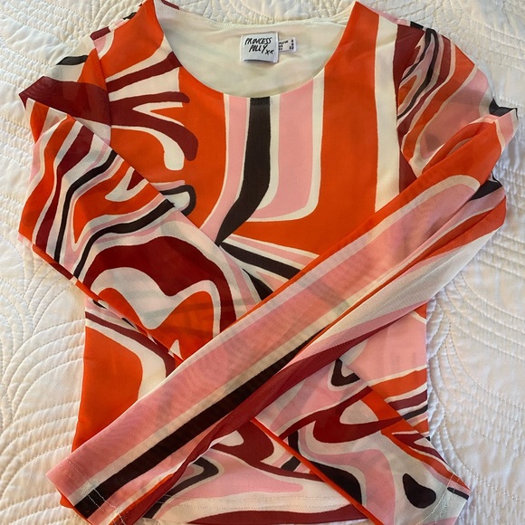 Princess Polly Jayce Longsleeve Multicolor Top - Picture 4 of 4